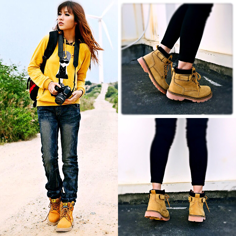 Spring Autumn High Helps Mountaineering Shoes Women Genuine Leather Waterproof Non-slip Light Summer Hiking Outdoor Shoes Tibet Xinjiang Tourist Shoes-Taobao