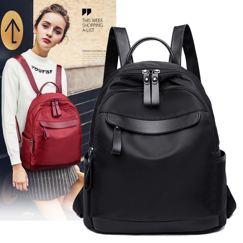 Backpack women's bag 2022 new Korean version of the trendy Oxford cloth canvas fashion all-match ladies travel small bag women