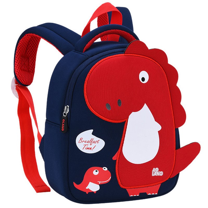 Kindergarten dinosaur schoolbag baby 1-3-6-year-old boy girl 2 children 4 Katong Anti-loss child Shoulder Bag Tide 5