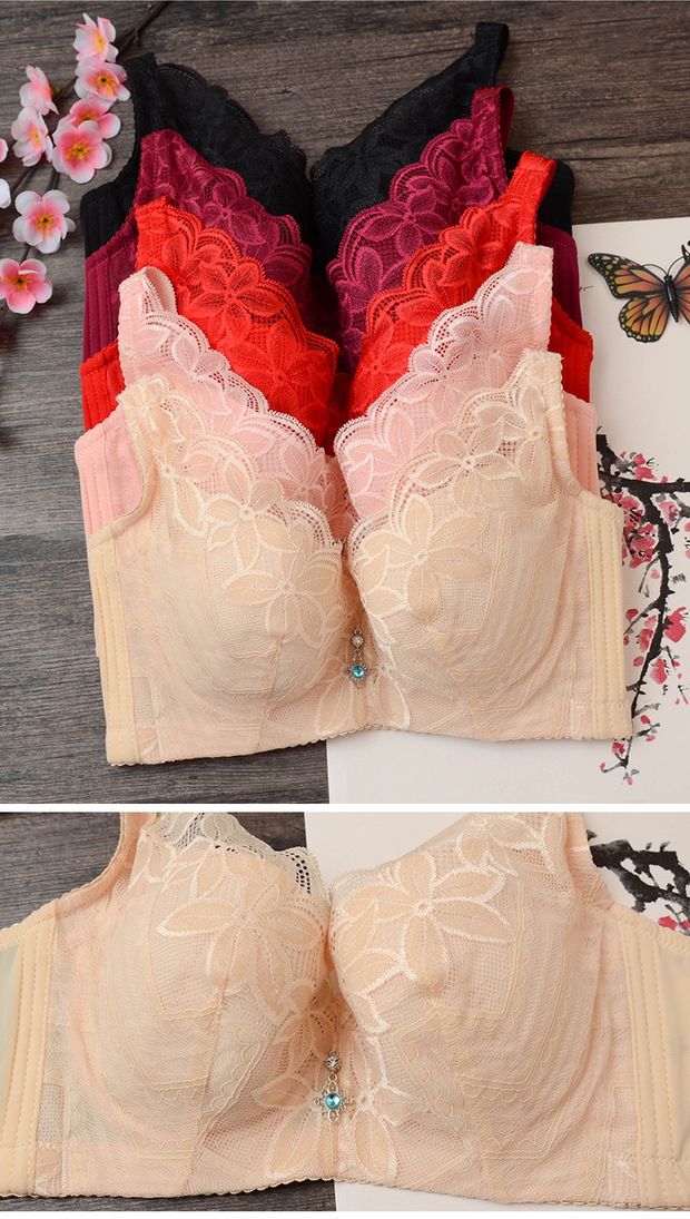 Người đàn ông béo đồ lót nữ áo ngực kích thước lớn học sinh nữ trung học béo chị cộng với phân bón tăng mỡ mm phần mỏng tập hợp áo ngực áo lót k dây