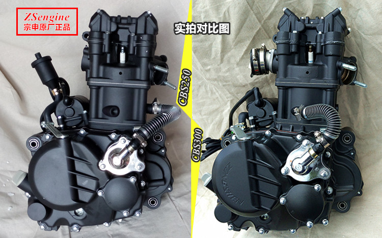 Brand new original Zongshen RX1 upgrade modified CBS300 250 water-cooled four-valve engine balance shaft six gear