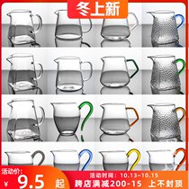 Heat-resistant glass Road Cup hammer eye Crystal Tea Sea Tea Tea Cup kung fu tea ceremony accessories thick large