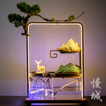 Slow city a deer with the back-flowing ornaments office living room running water fountain creative humidifier opening gifts