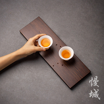 Heavy Bamboo Tea Tray Whole Rectangular Home Small Tea Table Modern Brief Kungfu Tea Tea Hai Tea Tray Dry Foam Tray