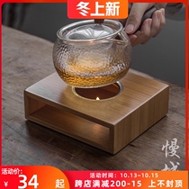 Bamboo warm tea base bamboo small cooking tea stove Japanese warm tea maker kung fu tea set Teapot Heater