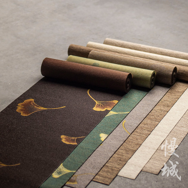 Japanese Linen Tea Seat Set Table Table Battlesheet Fiber Dry-Waterproof Tea Table Cloth Double-layer Tea Table