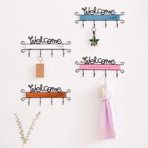 Key hanging ins decorative adhesive hook Creative Wall Wall entry door hanger Nordic cute shelf