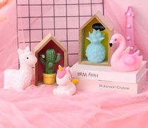 Girl heart childrens room layout princess style room decoration bedroom toys cute small objects ins creative bedside