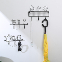 Key hanging ins decorative adhesive hook creative wall porch Wall entry door hanger Nordic hanging wall shelf