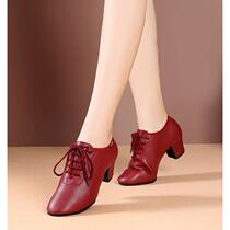 Latin dance shoes for adults soft soles medium and high heels teacher shoes ballroom dance shoes outer wear performance dance shoes sailors