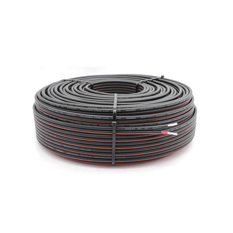 Photovoltaic Dc Line Dual-Core Photovoltaic Cable Pntech Dual Parallel Round Wire Pntech Tinned Copper Wire 1500V