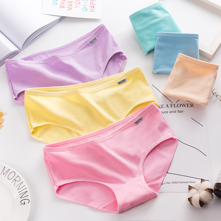 6 pieces of underwear women's pure cotton Japanese student girls 100% cotton girls' briefs antibacterial comfortable breathable underwear