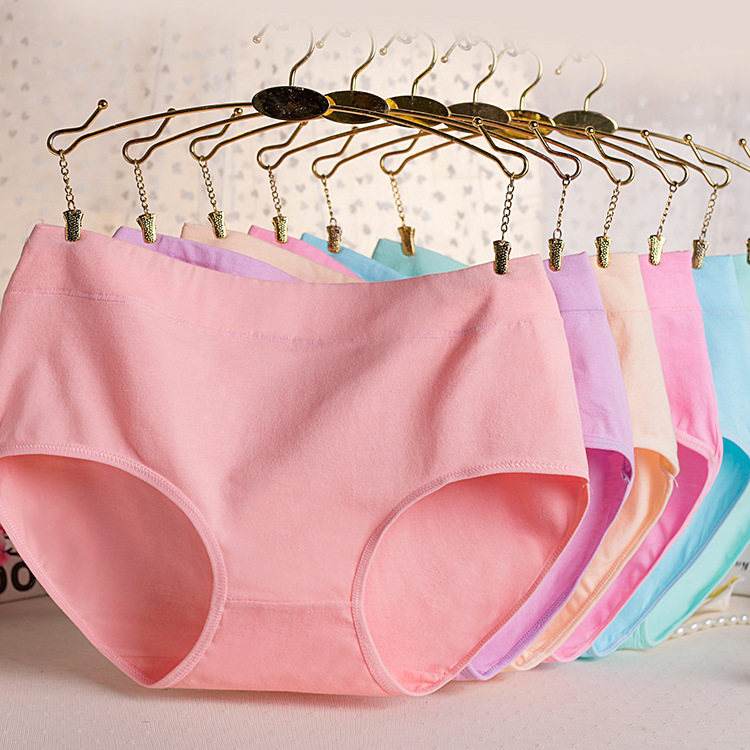 5 underwear women cotton waist city girl antibacterial cotton fabric 100% sexy beauty pants lady