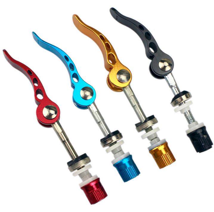 Bicycle seat tube quick release rod Folding car dragon head fixed quick release screw Mountain bike seat tube clip Saddle rear shelf