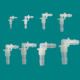 Ertong Manufacturer Direct Sales Plastic Copper Pagoda Plate Elbow