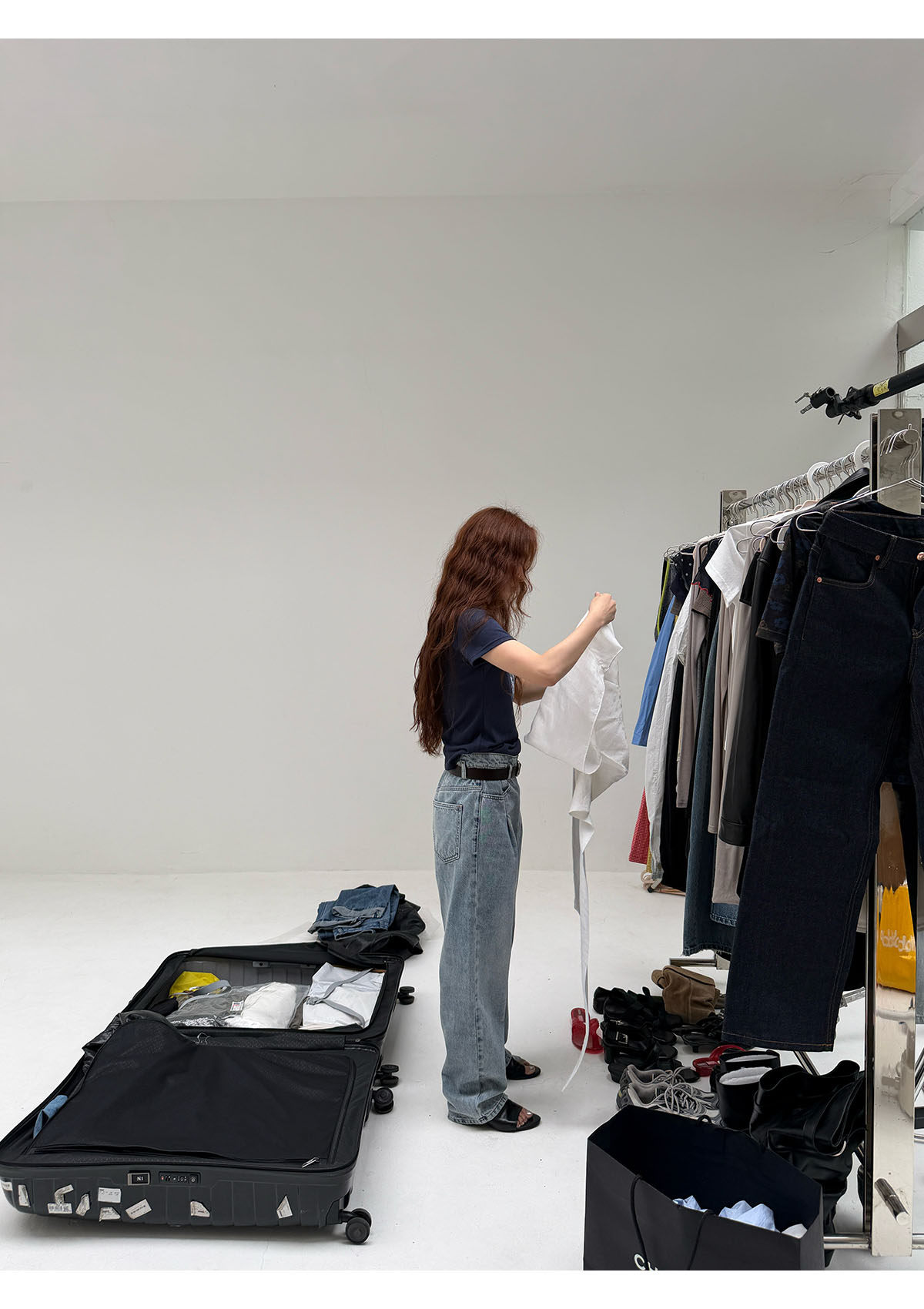 INAIEN "легкая роскошь с короткими рукавами" импортная укороченная шелковая блузка прямого кроя с короткими рукавами