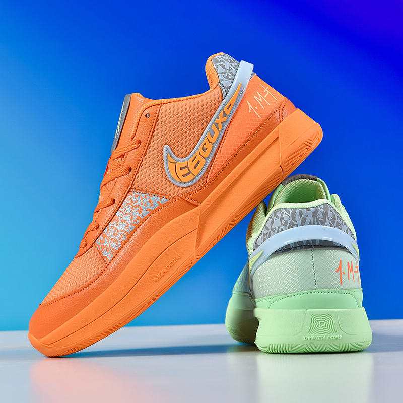 Morant Second-Generation Children's Basketball Shoes for Boys, Two-Tone Color Scheme, Third-Generation Small Size Sneakers, Lightweight for Actual Play, Friction Makes a Sound