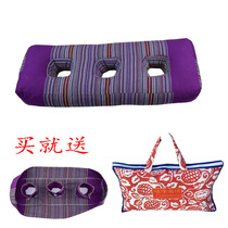 Three-hole protective ear pillows full buckwheat shell aged care ear pillow with pillow core pillowcase