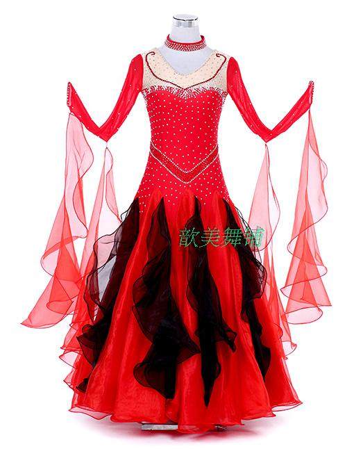 New hot sell Morden dance to wear a luxury suit national standard dance dress ballroom Moden dance dress performance-Taobao