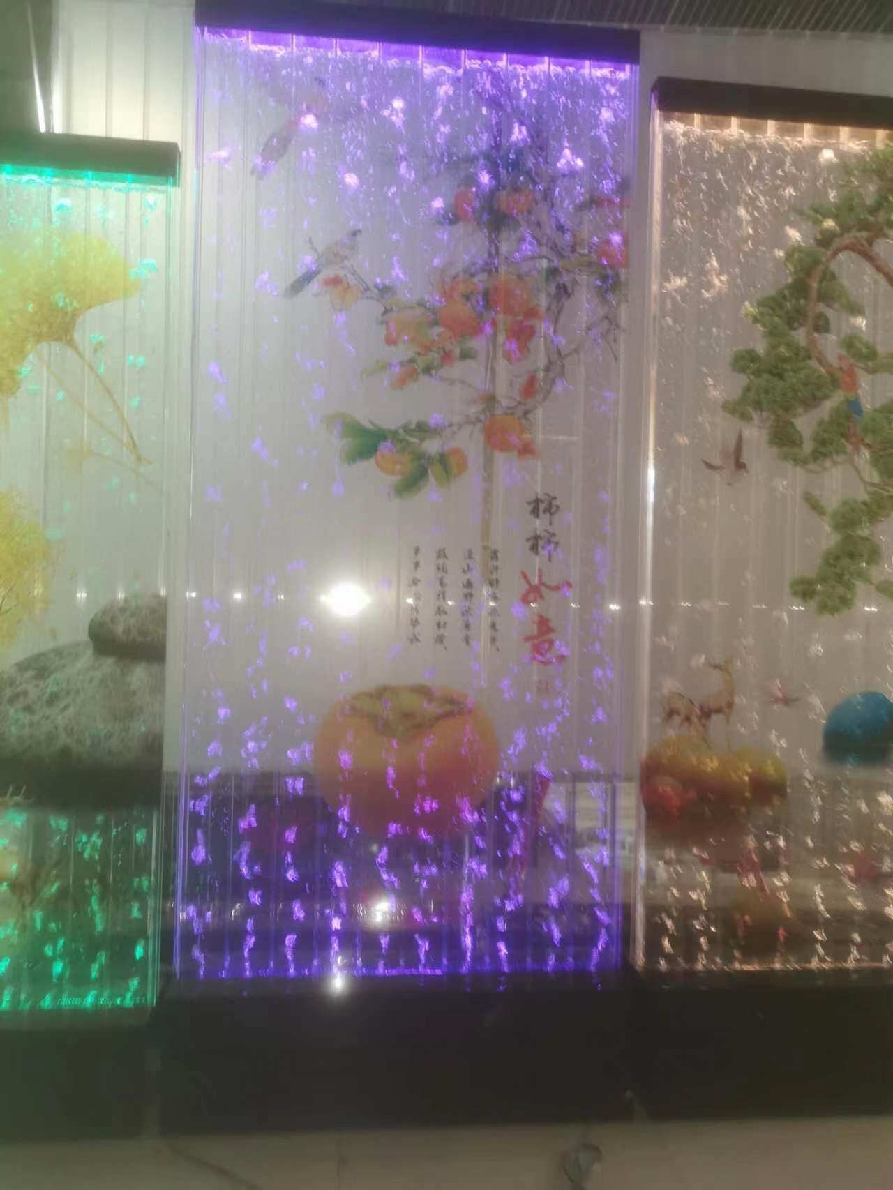 Декорации водные 水字画款风定制客餐厅玄关卫生间半墙水网红隔断泡