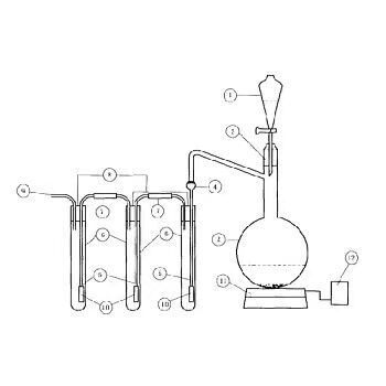 二氧化碳蒸馏吸收装置GB/T 12143-2008酸饮料中二氧化碳测定方法