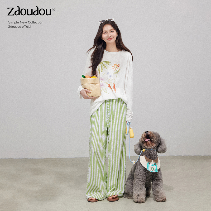 Zhang Doudou Off-White Thin Long-Sleeve Sun Protection Cover-Up for Women, Summer Casual Waist-Cinching Top, Loose Breathable Slimming T-Shirt Zhang Doudou Off-White Thin Long-Sleeve Sun Protection Cover-Up for Women, Summer Casual Waist-Cinching Top, Loose Breathable Slimming T-Shirt
