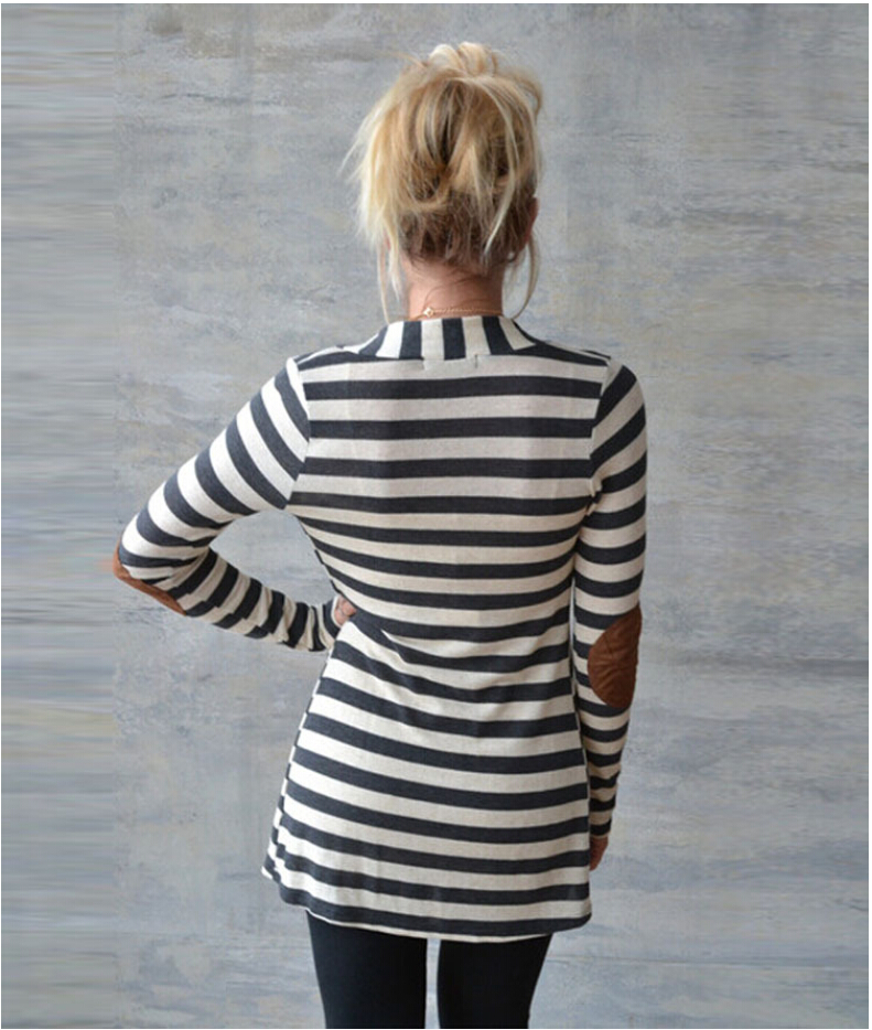 Slim Long Sleeve Striped Cardigan  NSYF47050