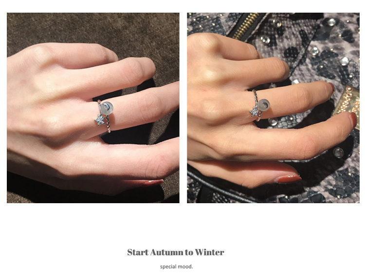 Ngọt bưởi TY thời trang dâu tây ngọt ngào pha lê zircon kim cương nhẫn nhẫn mở trang sức nữ Nhật Bản và Hàn Quốc KE7007 - Nhẫn nhẫn đính hôn