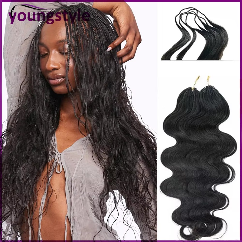 Body Wave Crochet Hair Peruvian Remy Human Hair For Braiding