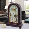 New Chinese-Style Desk Clock, Creative Time-Telling Clock, Luxurious Living Room European-Style Retro Home-Use Antique-Style Tabletop Swing Clock, Silent