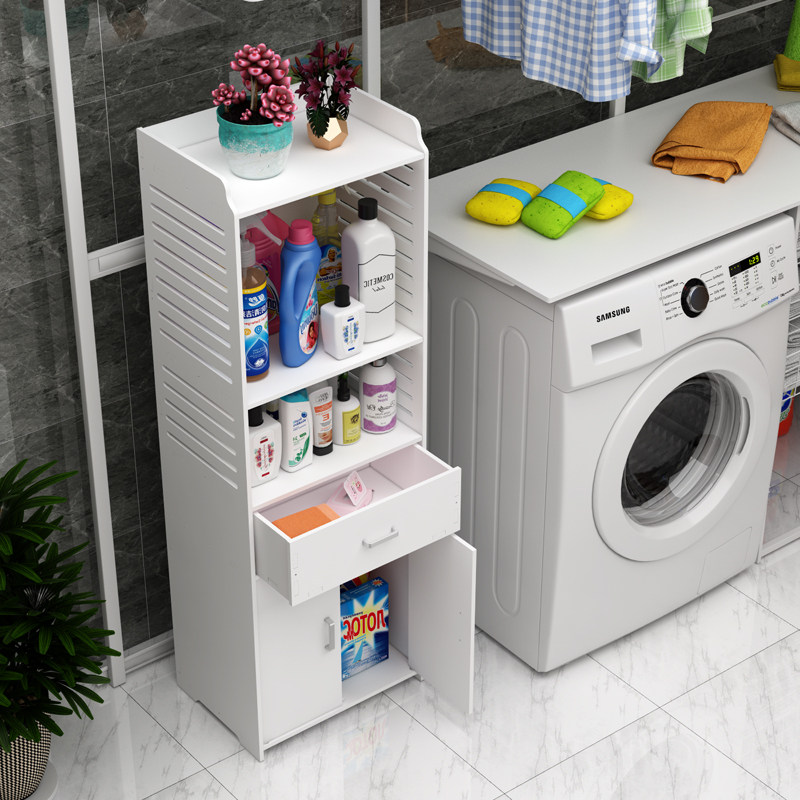 Bathroom side cabinet Powder room storage storage drawer slit cabinet Floor waterproof shelf Toilet toilet narrow cabinet