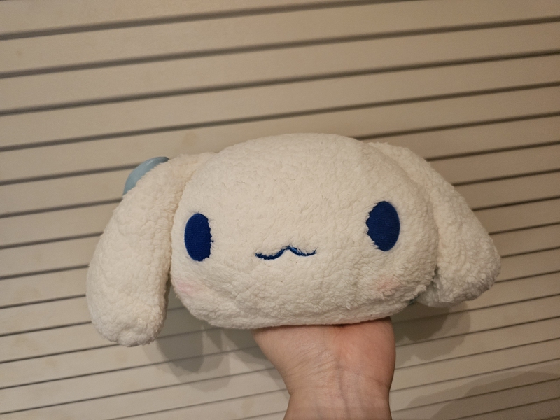 Special Offer Cinnamoroll Sanrio 10Th Anniversary Plush Head Bag, Can Add Shoulder Strap