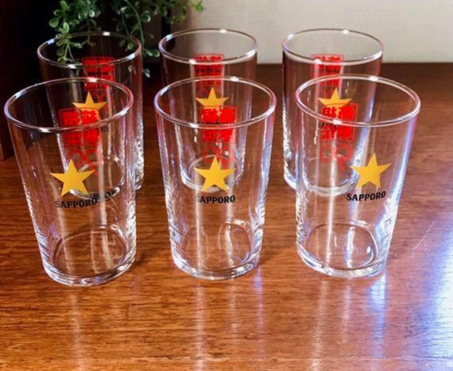 Japan Ekiden Box Gennyi Chuanhuan 90 Annual commemorative version of the water glass set of six