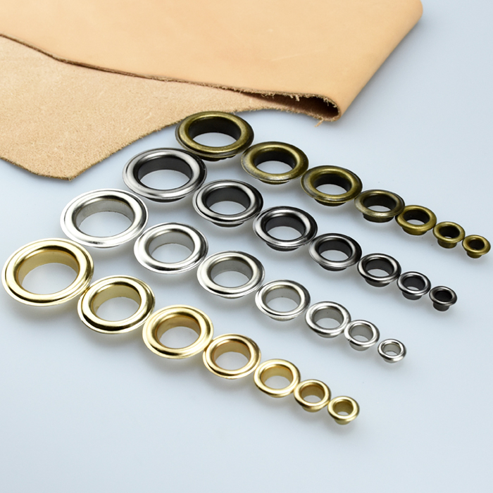 Air eye 10 sets hollow rivets overdraft iron chicken shoes DIY handmade leather leather with bags 5 gold accessories 4 5-10mm