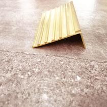For sale stair anti-slip copper strip L-shaped copper anti-slip strip 60mm width 25mm high step copper strip edge corner protection