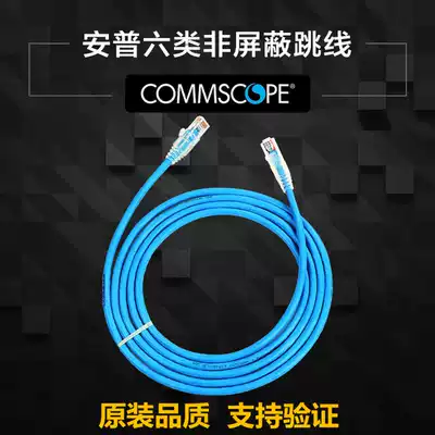 AMP AMP super six network cable oxygen-free copper jumper CAT6 1 1 5 2 2 3 5 10 meters blue gigabit