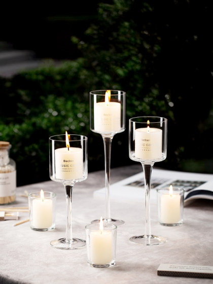 耐高温玻璃烛台欧式情人节浪漫烛光晚餐蜡烛婚礼宴会酒店生日装扮