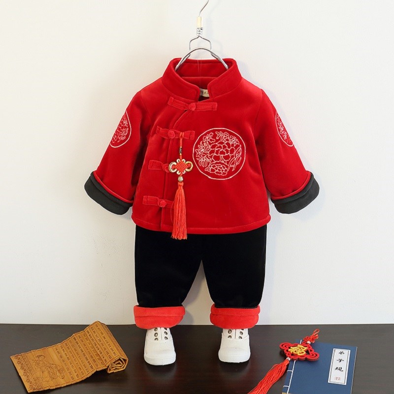 Children's New Year's Clothes Baby New Year's Clothes 3 Boys' Winter Clothes Tang Suits 2 Girls' Hanfu Baby One
