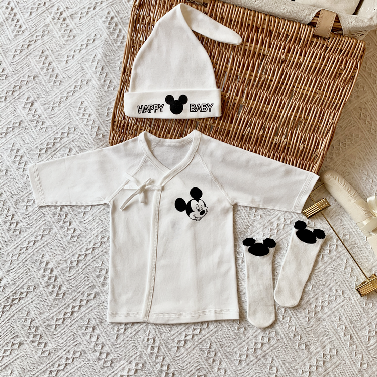 Baby Baby Kind Combined with Pure Cotton Long-sleeved Lingerie Newborn Spring and Autumn Costume Monk Pajamas Baby Set