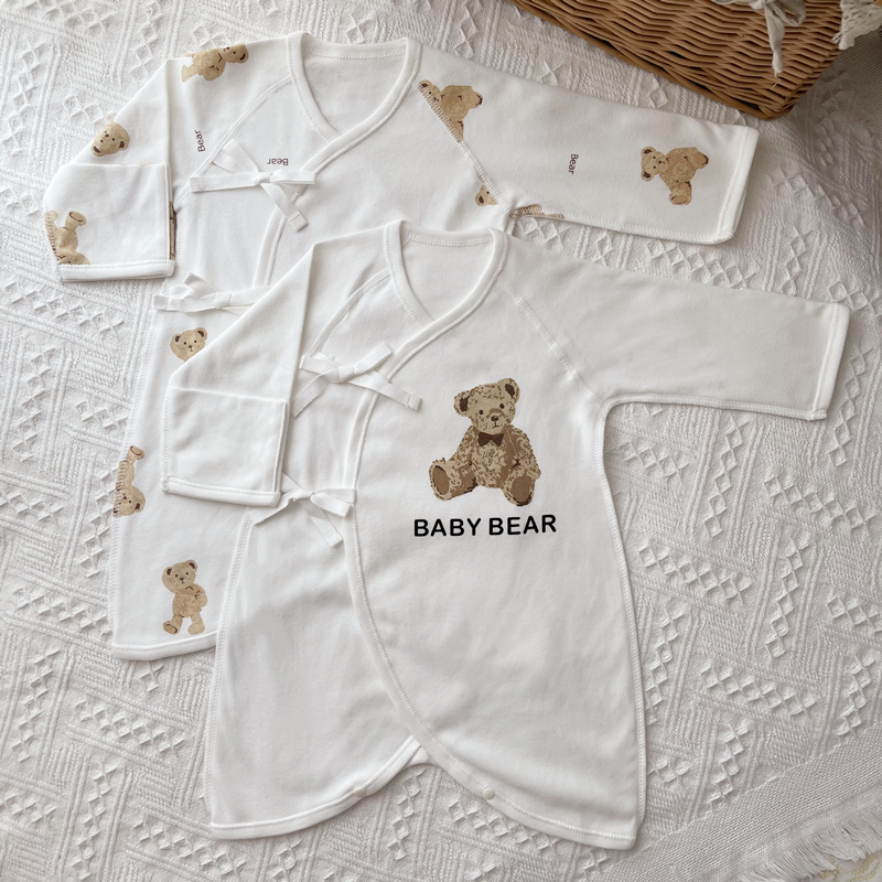 For many hamburgers newborn baby cotton one-piece long-sleeved butterfly clothes super cute and cute baby spring and autumn confinement clothes