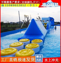 Inflatable Water Trespass Bracket Pool Inflatable Pool Water Trampoline Inflatable Slide Triangle Slide Water Park