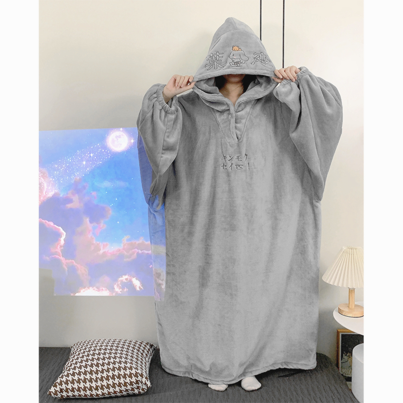 Winter Pajamas for Women, Coral Velvet Thickened One-Piece Home Clothes, Winter Couple's Matching Loose Oversized Sleepwear for Men and Women