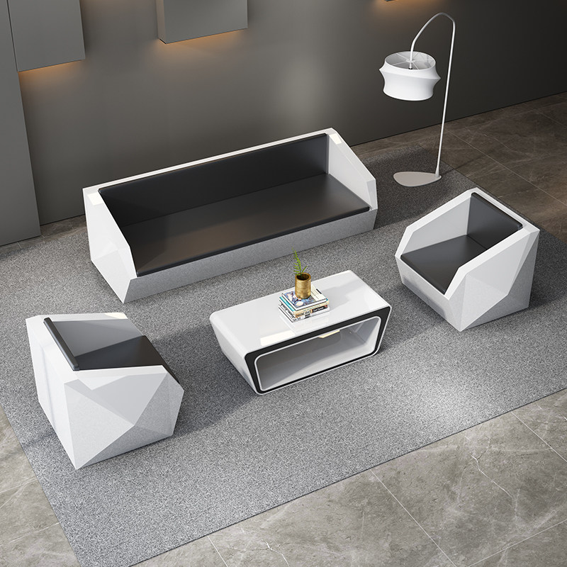 Office sofa business reception diamond reception office sofa leisure hall negotiation area sofa coffee table combination