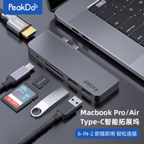 PeakDo Type-C docking station expansion USB lightning 3hdmiSD card multi-function macbookpro universal