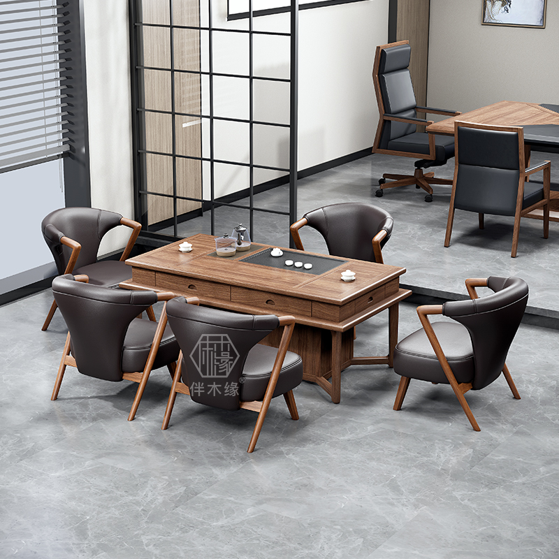 New Chinese tea table and chair combined Solikun Modern Kung Fu Tea Table Household Zen Tea Table Furniture