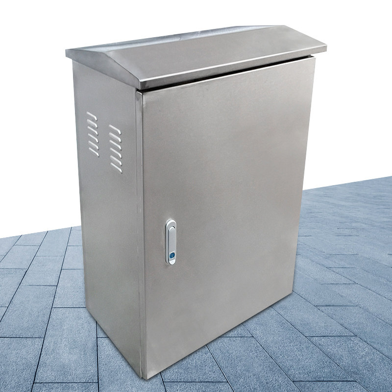 Outdoor rainproof 304 stainless steel network cabinet high-speed toll station control cabinet control box 304 weak current exchange cabinet