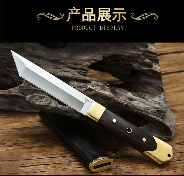 Wolf Tritium Pocket Knife Portable Sharp Dao Tự vệ Vũ khí Lạnh Dao quân sự Kiếm ngoài trời Sinh tồn ngoài trời Lưỡi thẳng - Công cụ Knift / công cụ đa mục đích