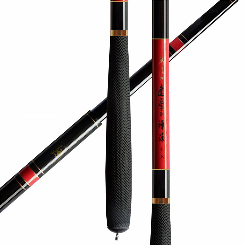 Bodhidharma fishing rod Zen method 37 adjustment carbon light weight fine fishing rod hand rod crucian carp carp comprehensive platform fishing rod