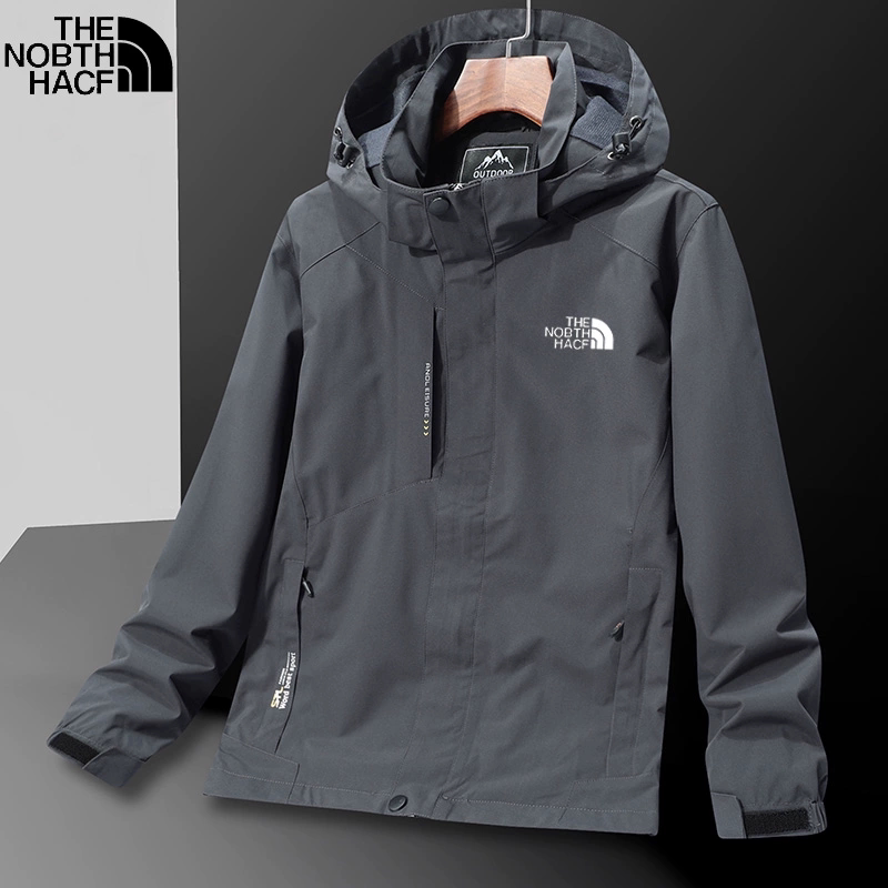 Outlet Jacket Men's Spring and Autumn 2025 New Outdoor Mountaineering Jacket Windproof and Waterproof Removable Hood Jacket