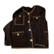 Xiaoxiangfeng Woolen Jacket ຂອງແມ່ຍິງ 2023 ດູໃບໄມ້ລົ່ນແລະລະດູຫນາວໃຫມ່ແບບເກົາຫຼີແບບວ່າງໆຖັກແສ່ວ Lazy Imitation Mink Velvet Cardigan